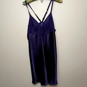 APT 9 Womens Baby Doll Lace Slip/Chemise‎ Slip Lingerie Camisole Size Lg